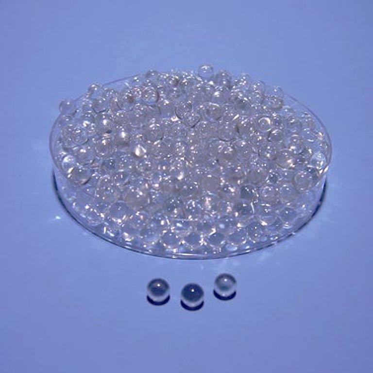 Glass beads used in this experiment.