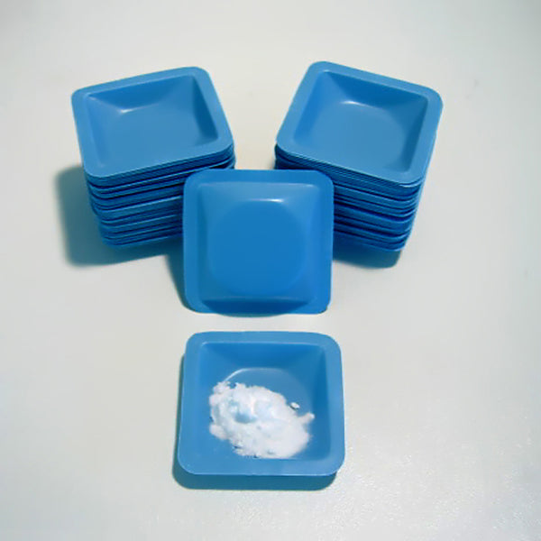 Plastic Square Weighing Boats, Size 135 mm × 135 mm × 20 mm