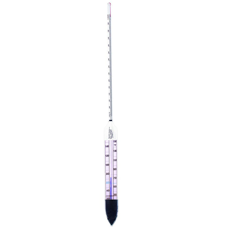 Alcohol Thermo Hydrometer 0 to 100 Percent Proof Tralle Scale